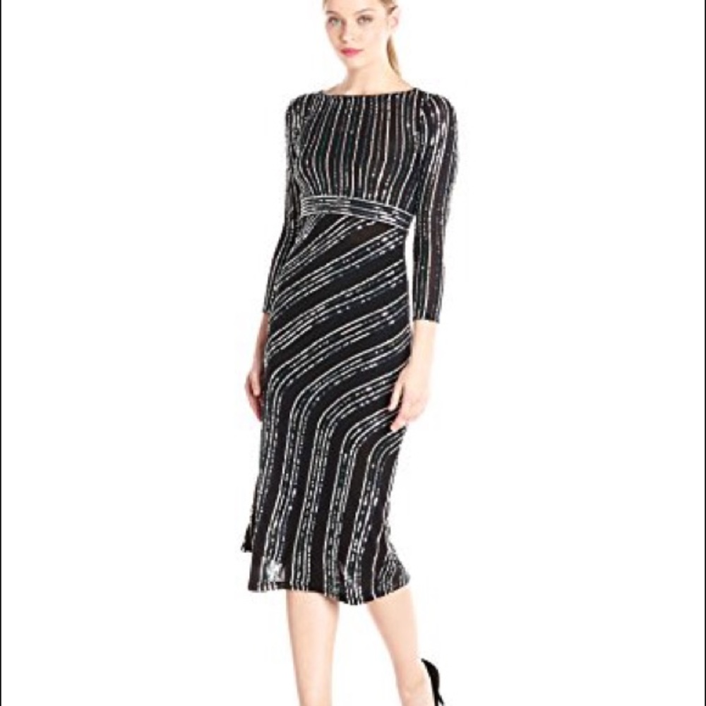 French Connection Sequin Midi Dress, size XXS/00